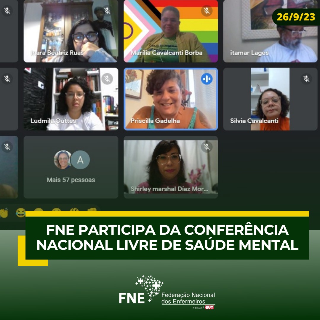 FNE participa da Conferência Nacional Livre de Saúde Mental