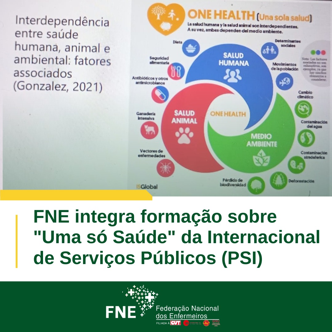 FNE integra formação sobre "uma só saúde" da Internacional de Serviços Públicos (PSI)
