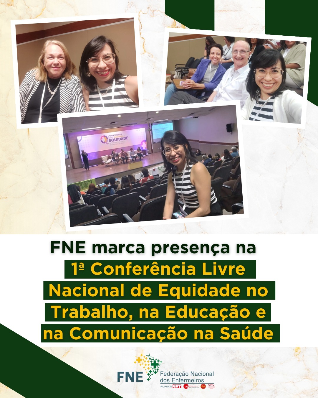 FNE marca presença na 1ª Conferência Livre Nacional de Equidade no Trabalho, na Educação e na Comunicação na Saúde