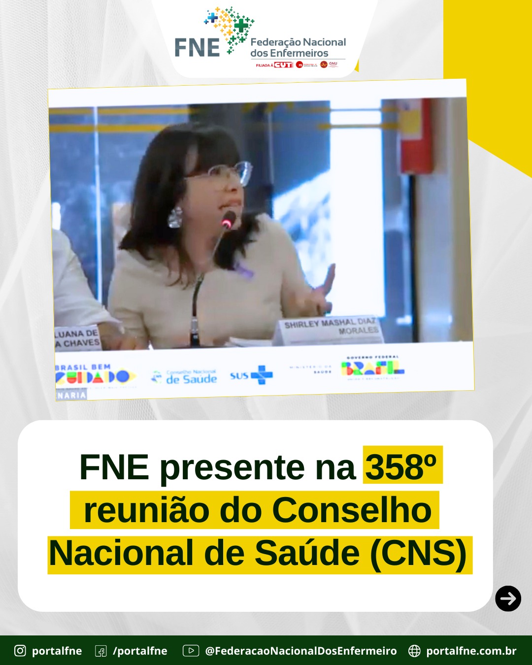 FNE participa da 358ª Reunião Ordinária do CNS