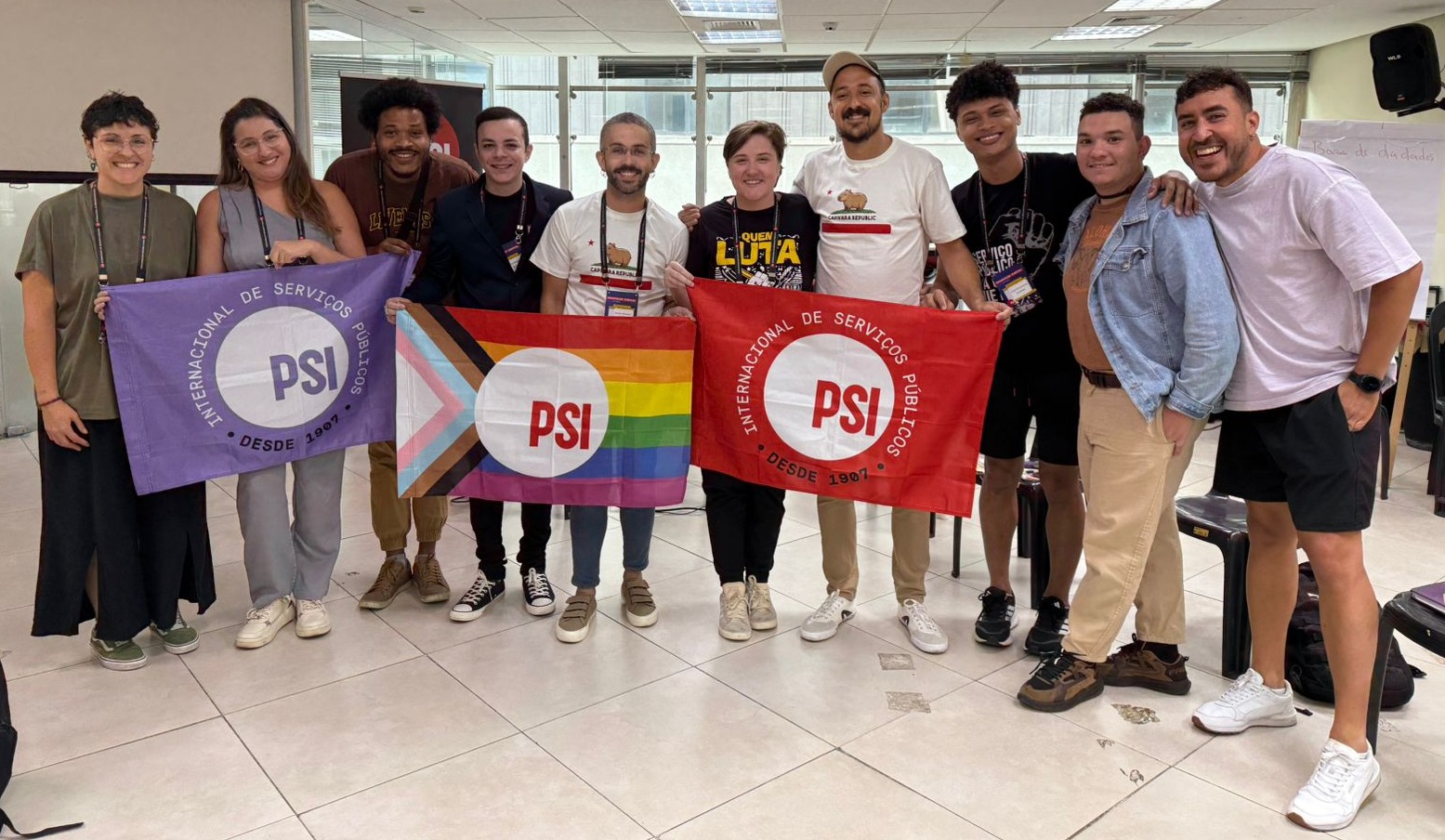 Secretário de Assuntos LGBTQIAP+ da FNE assume coordenação da Juventude da Internacional dos Serviços Públicos