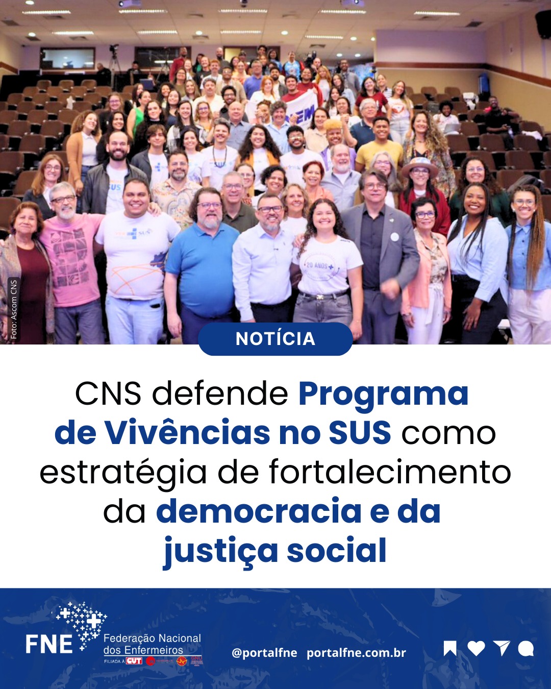 CNS defende Programa de Vivências no SUS como estratégia de fortalecimento da democracia e da justiça social