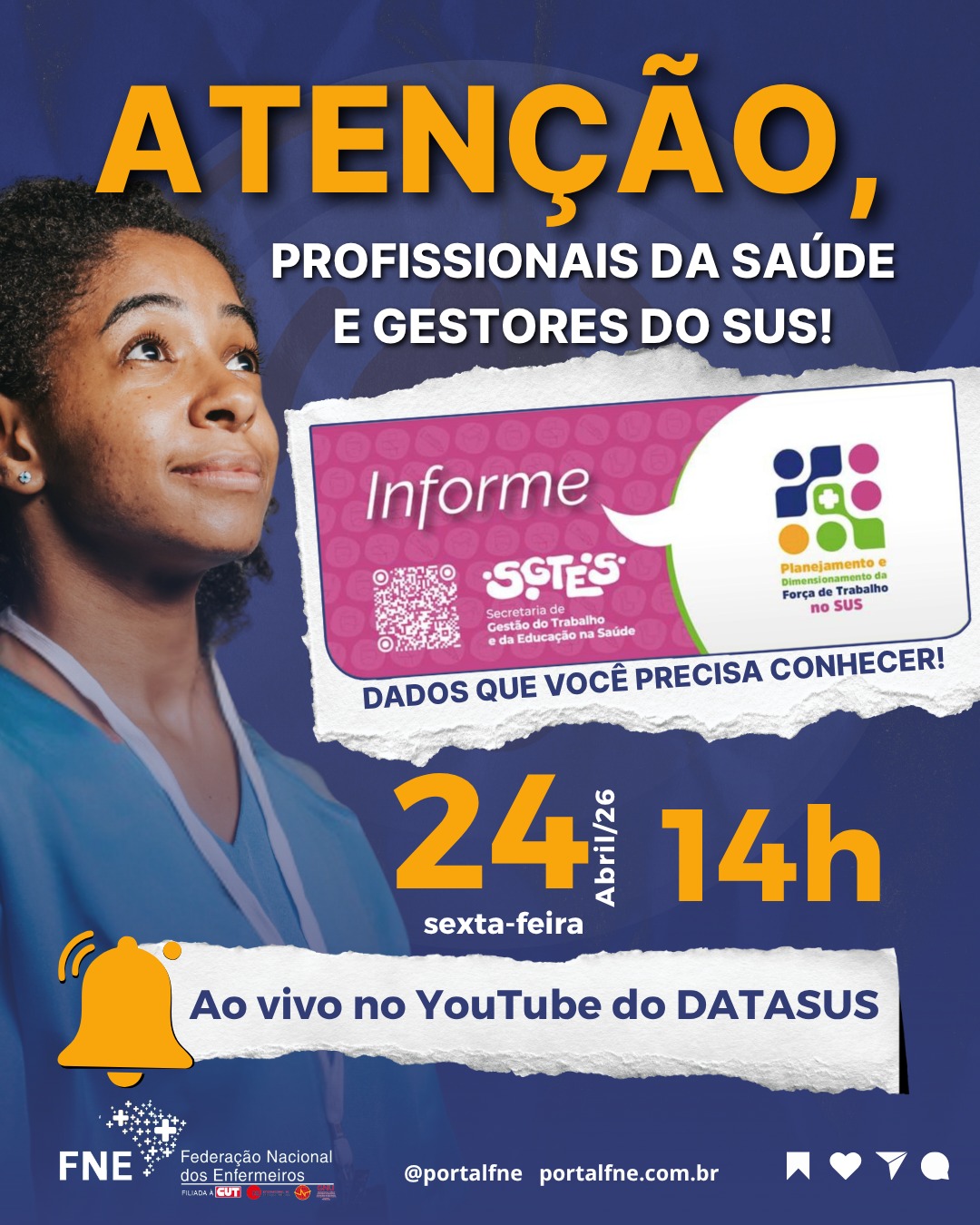 Atenção, profissionais da saúde e gestores do SUS!