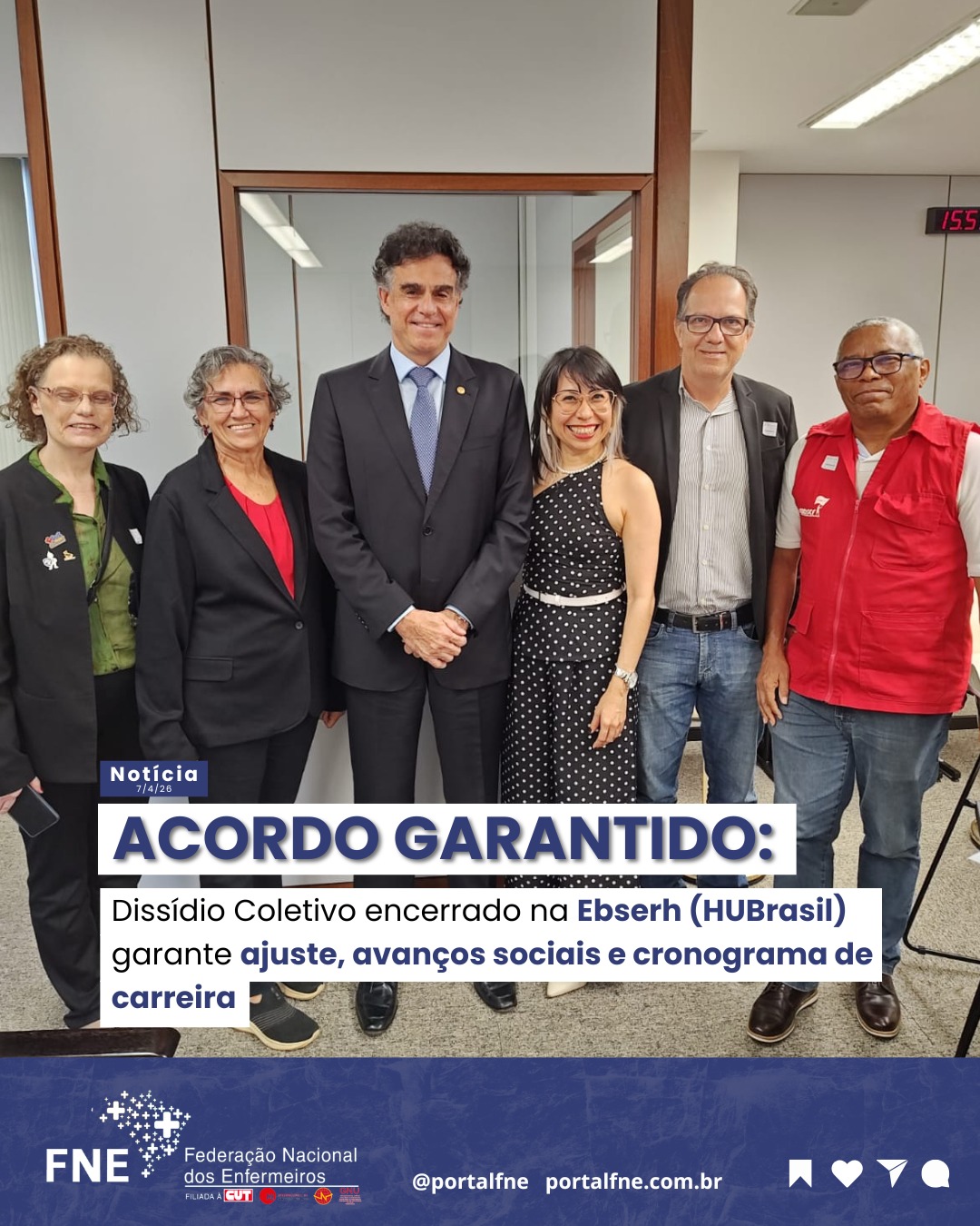 ACORDO GARANTIDO : Dissídio Coletivo encerrado na Ebserh (HUBrasil) garante ajuste, avanços sociais e cronograma de carreira