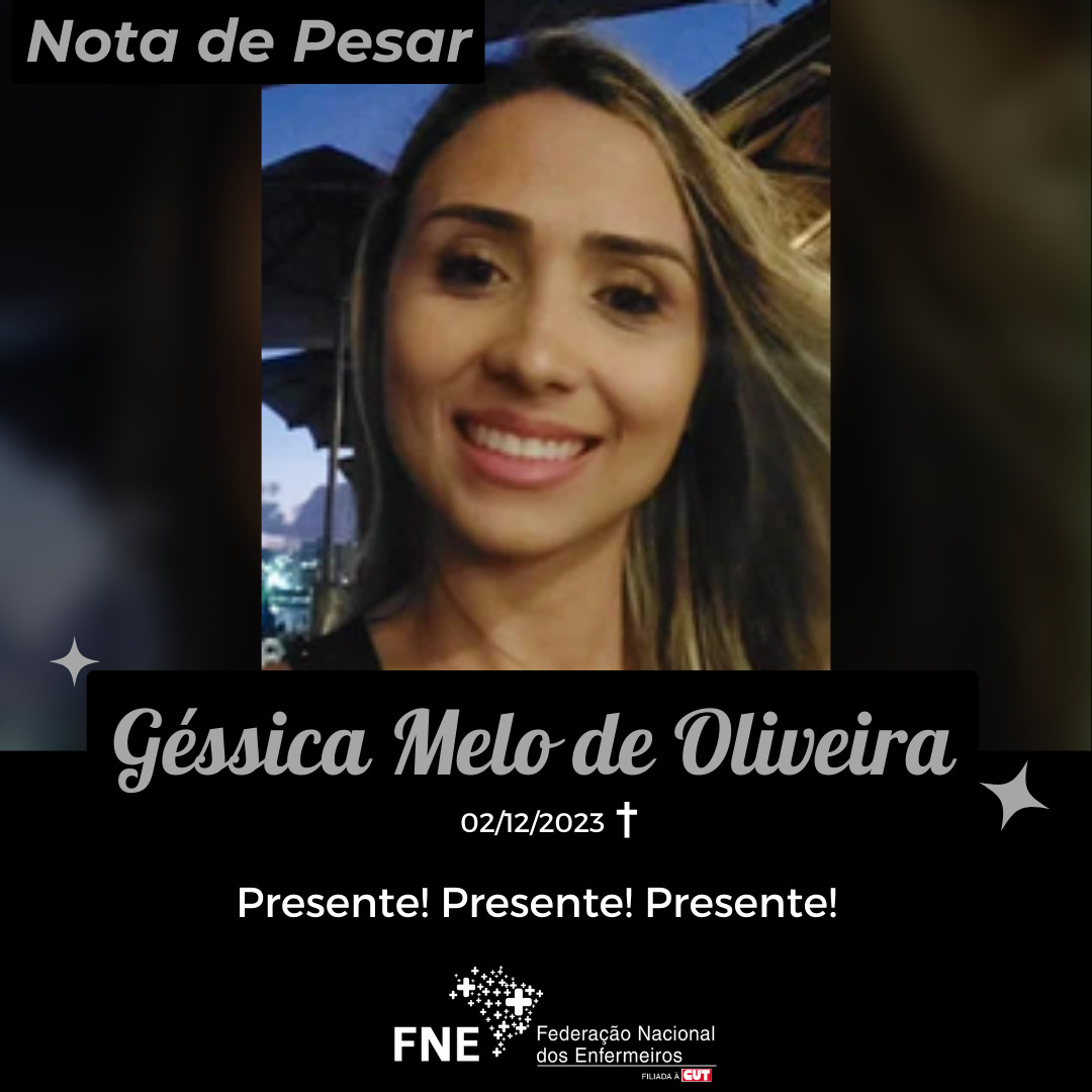 Nota de Pesar - Géssica Melo de Oliveira 