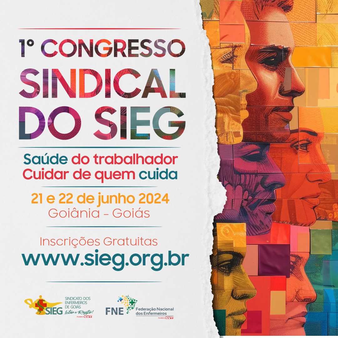 Sindicato dos Enfermeiros de Goiás (SIEG) realizará 1° Congresso Sindical em Goiânia