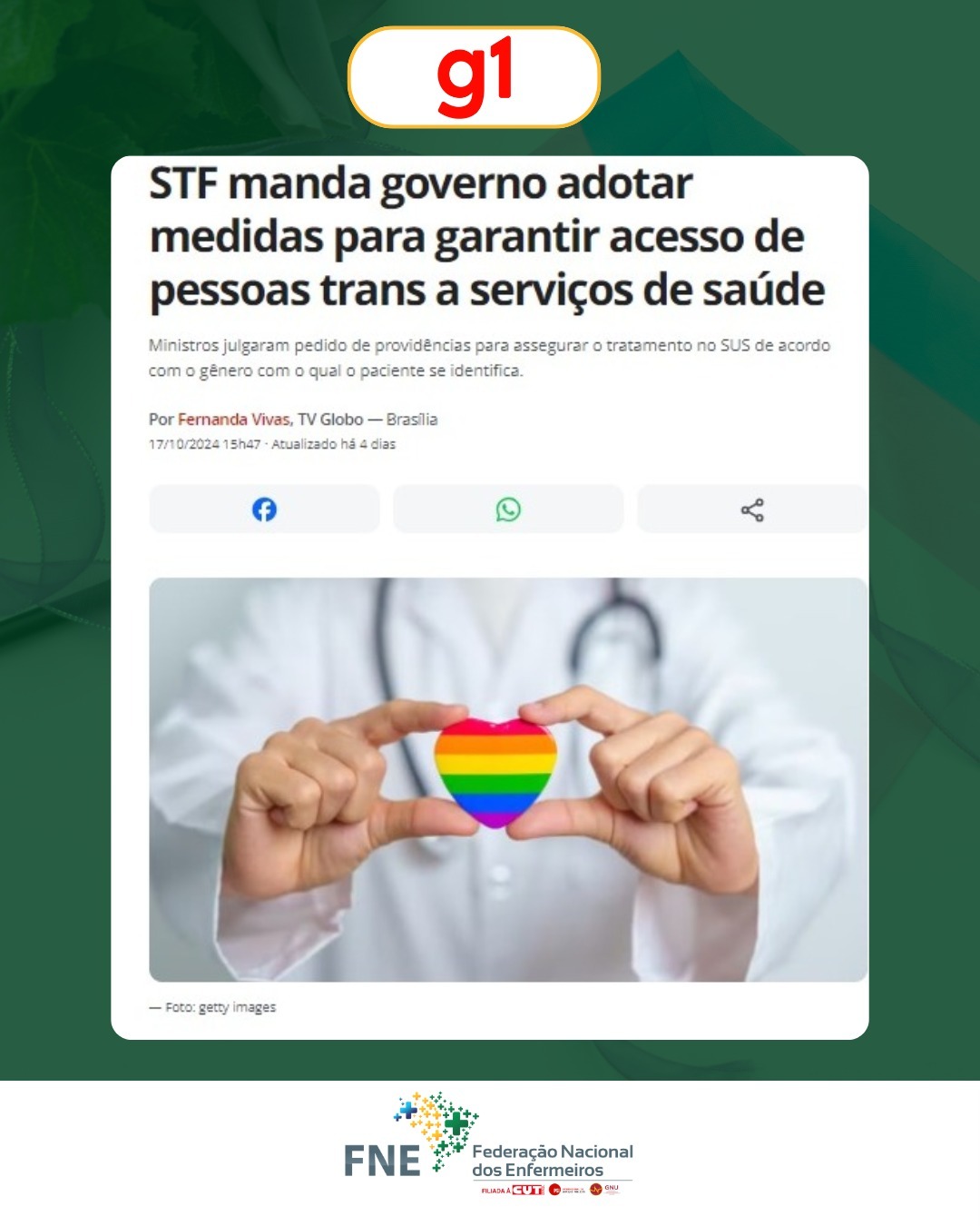 STF determina medidas para garantir atendimento de pessoas trans no SUS