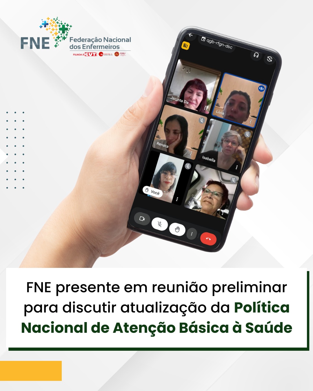 FNE presente em reunião preliminar para discutir atualização da Política Nacional de Atenção Básica à Saúde