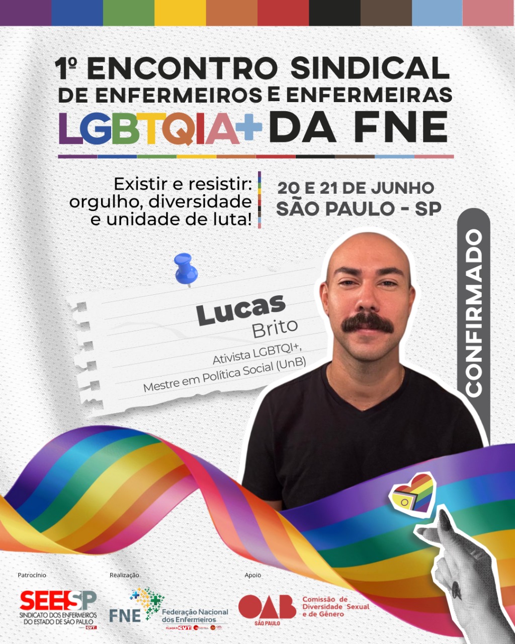 1o Encontro Sindical de Enfermeiros e Enfermeiras LGBTQIA+ da FNE.