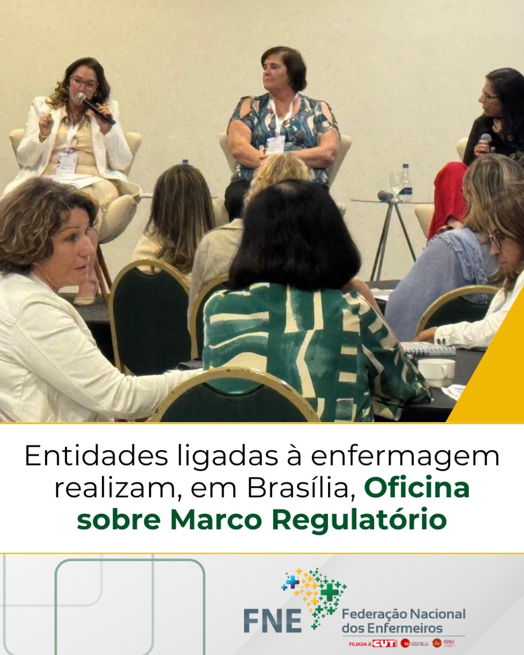 Entidades ligadas à enfermagem realizam, em Brasília, Oficina sobre Marco Regulatório