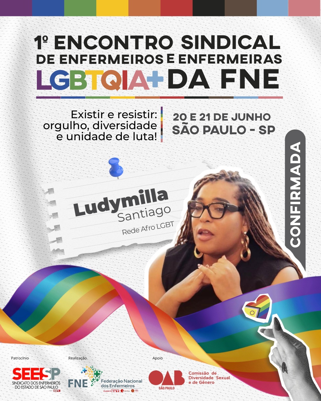 1º Encontro Sindical de Enfermeiros e Enfermeiras LGBTQIA+ da FNE