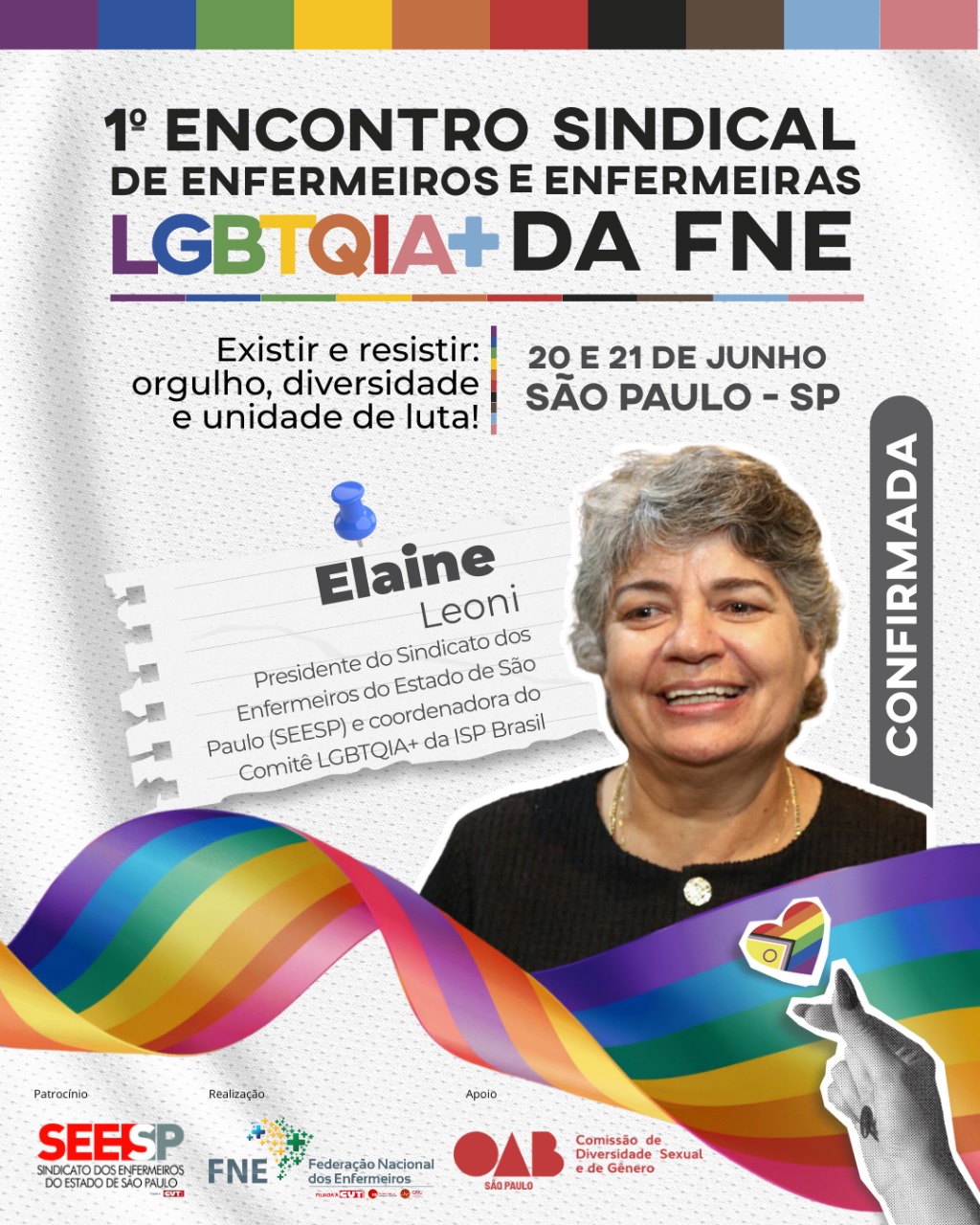 1º Encontro Sindical de Enfermeiros e Enfermeiras LGBTQIA+ da FNE