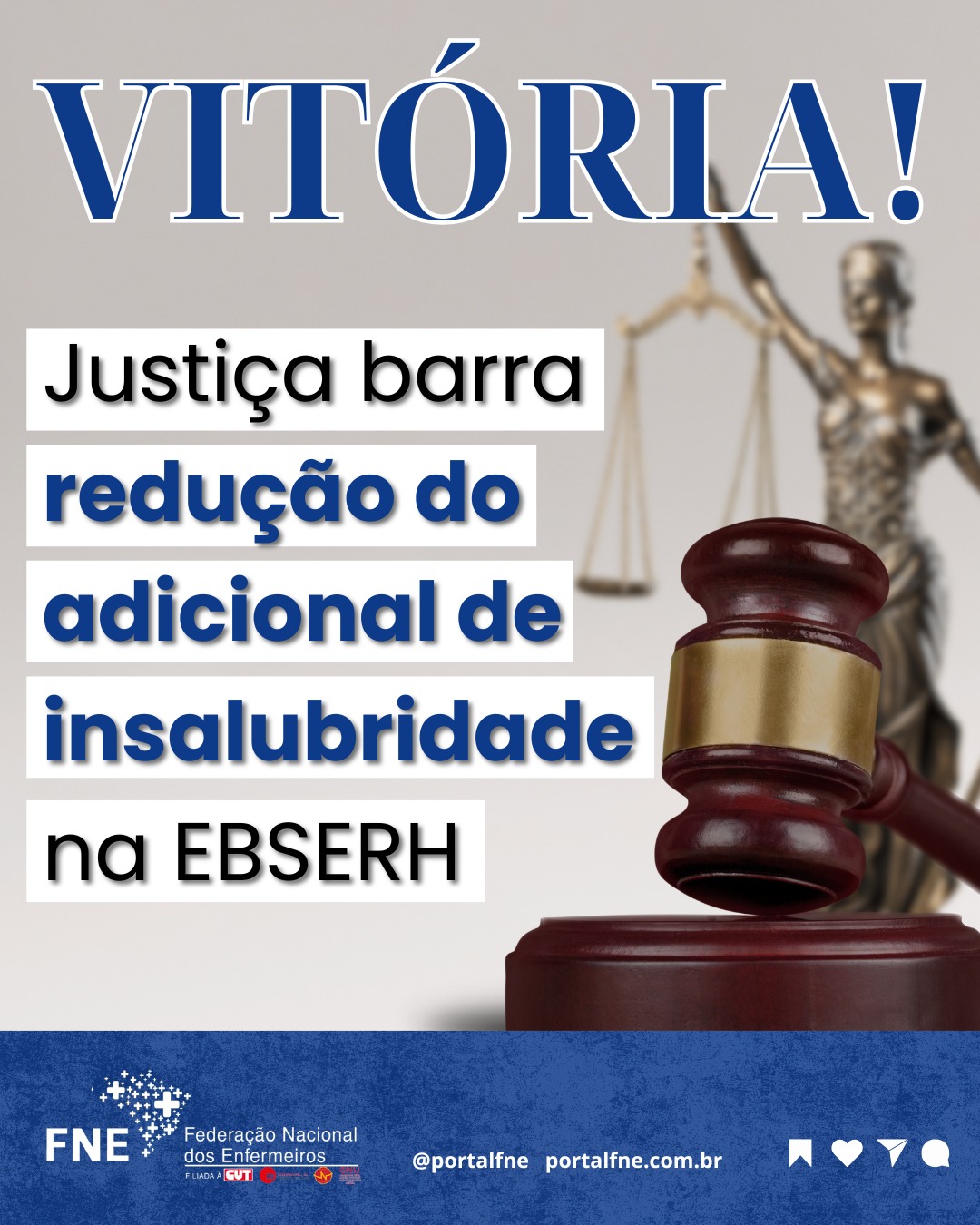 TRT-10 garante vitória da FNE contra tentativa de redução do adicional de insalubridade na EBSERH
