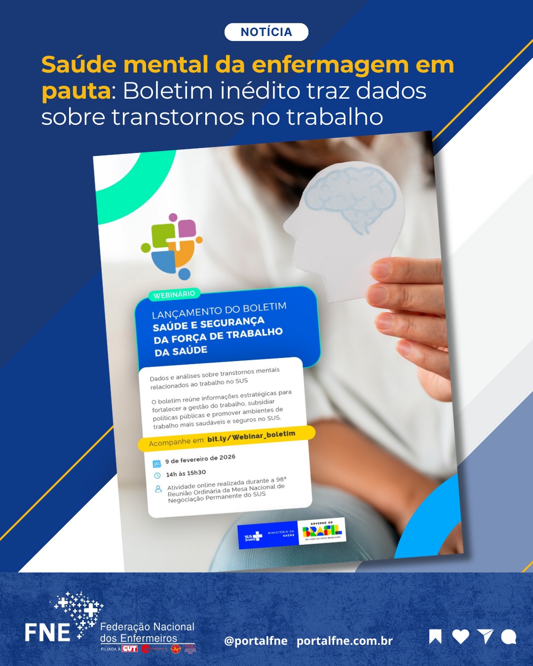 Saúde mental da enfermagem em pauta: Boletim inédito traz dados sobre transtornos no trabalho