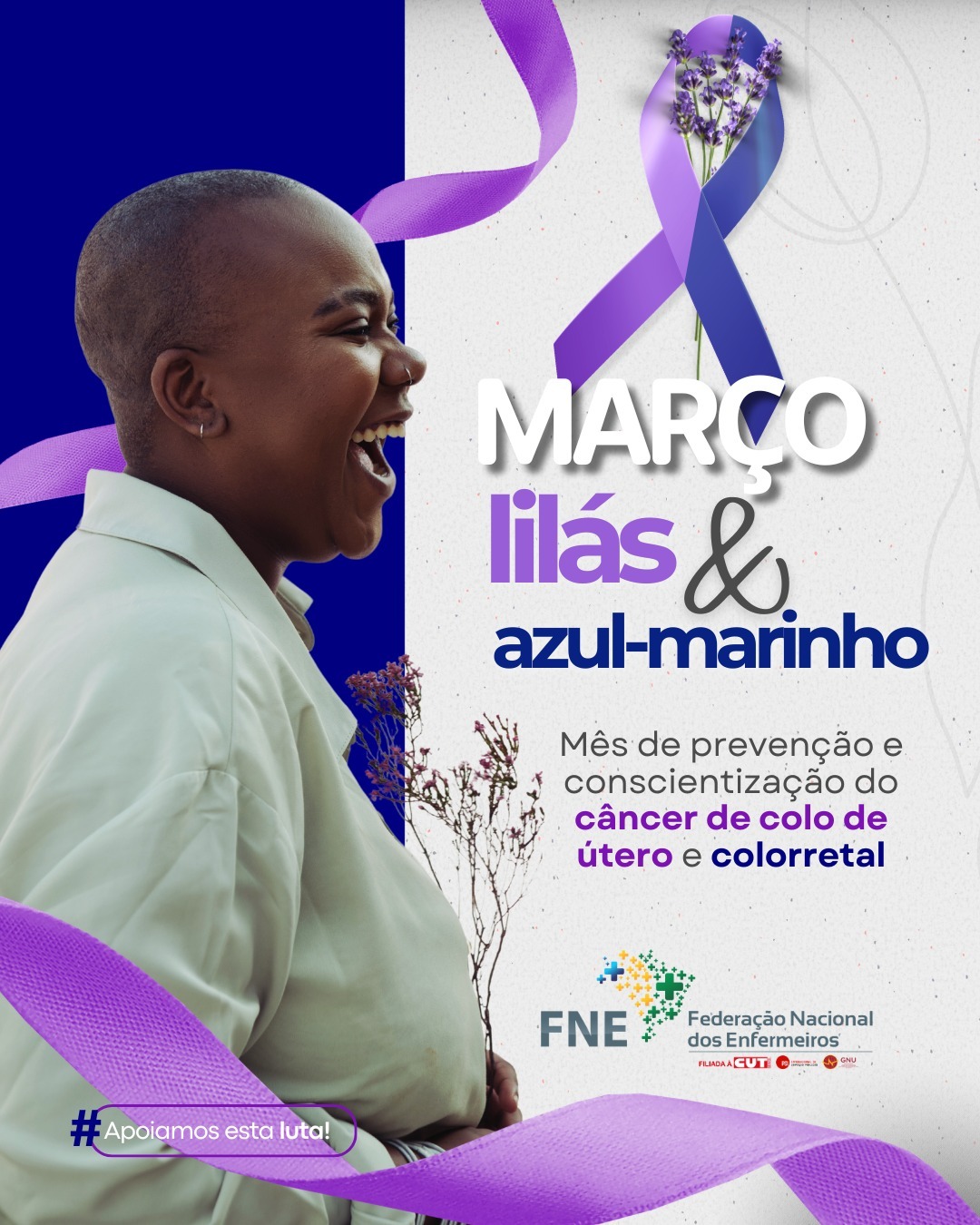 Março Azul-Marinho e Março Lilás: prevenção salva vidas