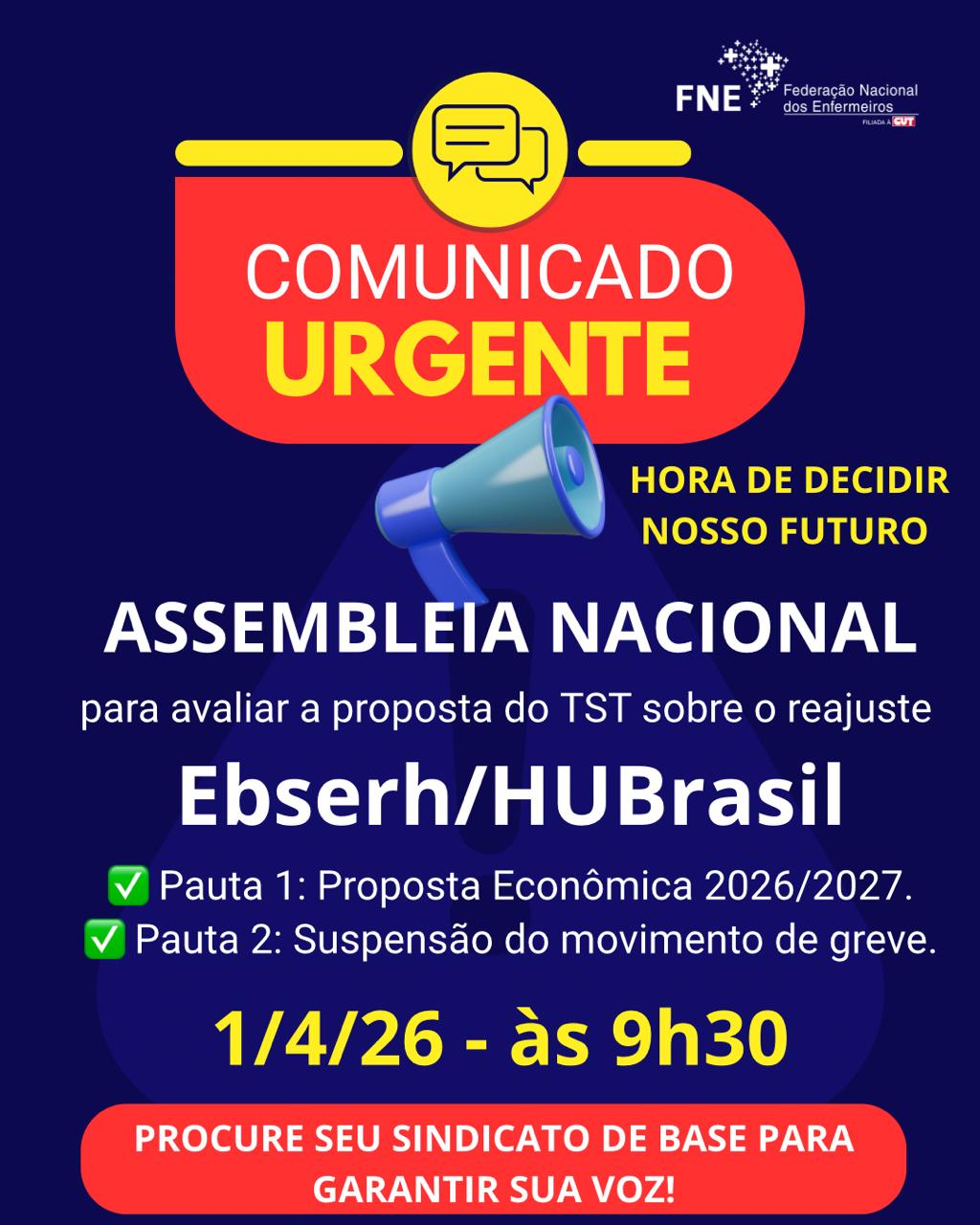 EDITAL DE CONVOCAÇÃO ASSEMBLEIA GERAL NACIONAL