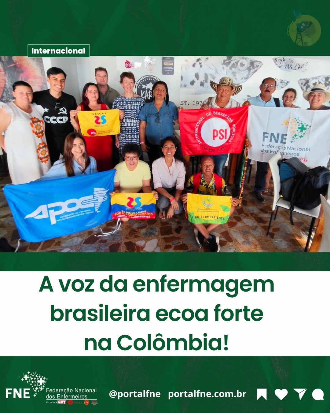 A voz da enfermagem brasileira ecoa forte na Colômbia!