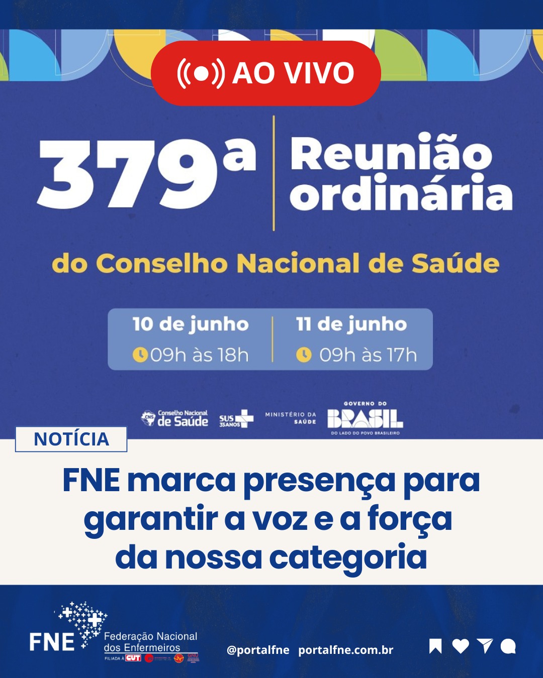AO VIVO! Acompanhe a 379ª Reunião Ordinária do CNS